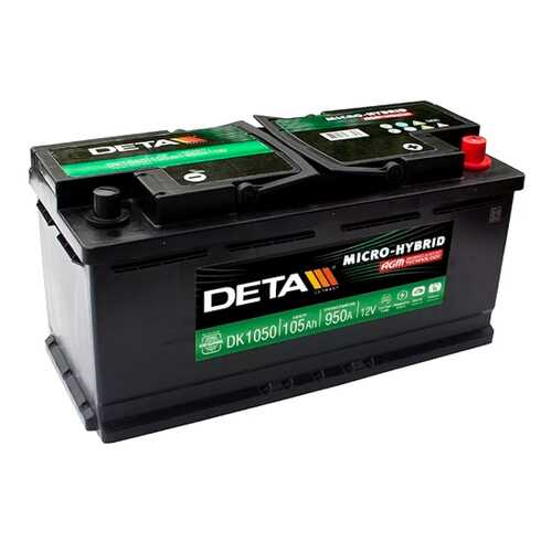 АКБ 140ah Deta Professional 12 V 140 Ah 800 A Etn 3 B0 513x189x223mm 36.86kg DETA DG1403 в Автодоктор