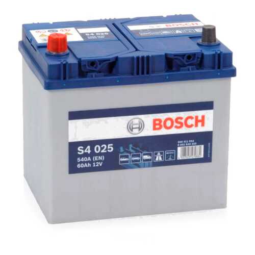 Аккумуляторная Батарея S5 Silver Plus [12v 60ah 540a B00] Bosch в Автодоктор