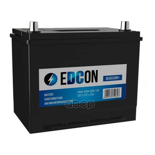 Аккумуляторная батареяная батарея 19.5/17.9 евро 45Ah 300A 237/127/222/ EDCON DC45330R1 в Автодок