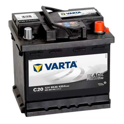 VARTA 555064042 аккумулятор varta promotive black 12v 55ah 420a r 13,44kg 242x175x190 мм в Автодоктор