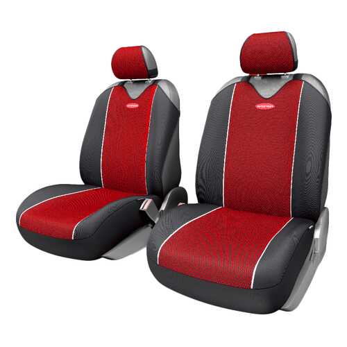 Комплект чехлов-маек Autoprofi Carbon Plus CRB-402Pf BK/RD в Автодоктор