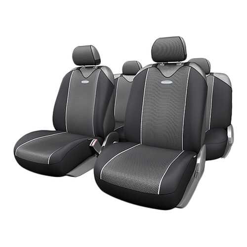 Комплект чехлов-маек Autoprofi Carbon Plus CRB-902P BK/GY в Автодоктор