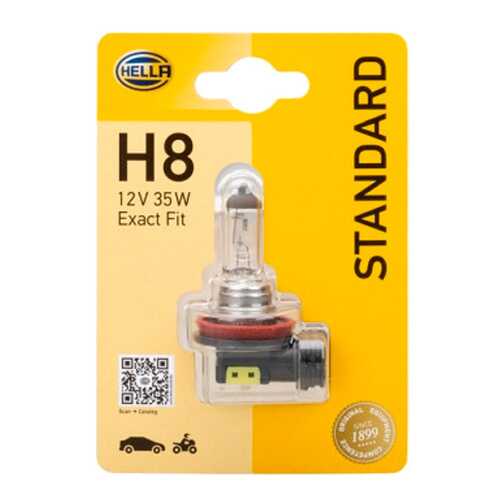 Лампа Накаливания, H8 12v 35w Pgj19-1 Standard, Блистер (X1) HELLA 8GH008356-128 в Автодоктор