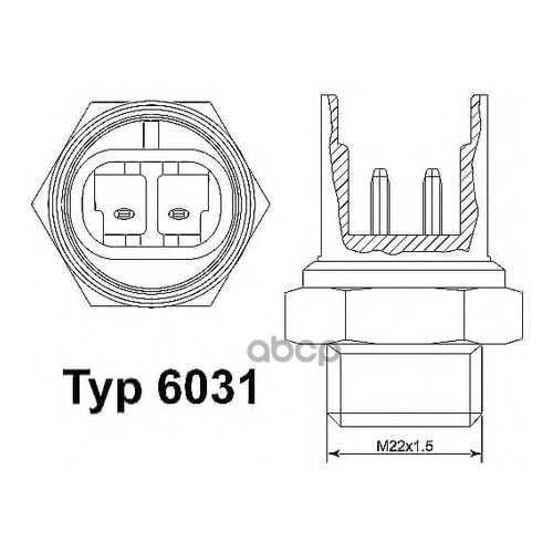 Датчик включения вентилятора Wahler 6031100D в Автодоктор