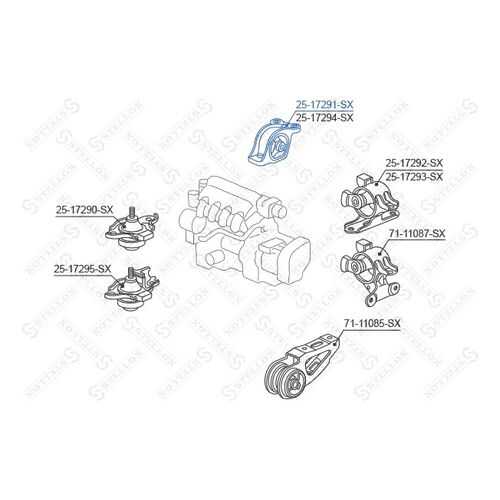 Опора двигателя STELLOX 25-17291-SX в Автодоктор
