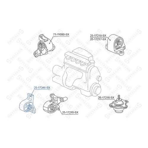 Опора двигателя STELLOX 25-17346-SX в Автодоктор