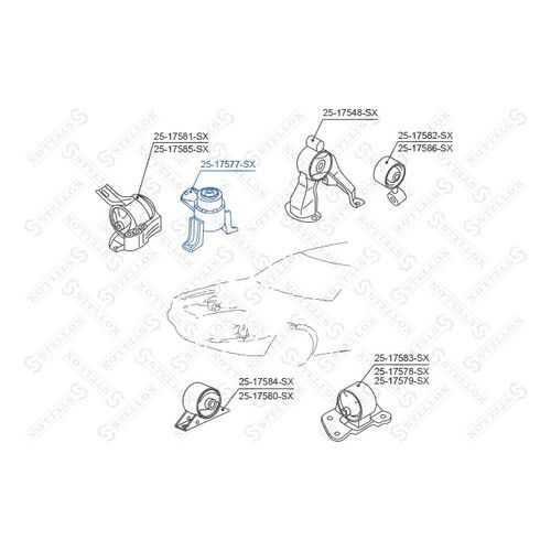 Опора двигателя STELLOX 25-17577-SX в Автодоктор
