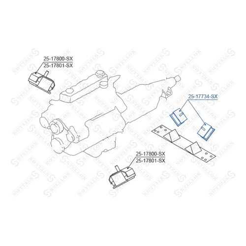 Опора двигателя STELLOX 25-17734-SX в Автодоктор