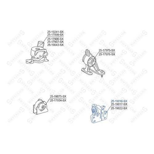 Опора двигателя STELLOX 25-19016-SX в Автодоктор
