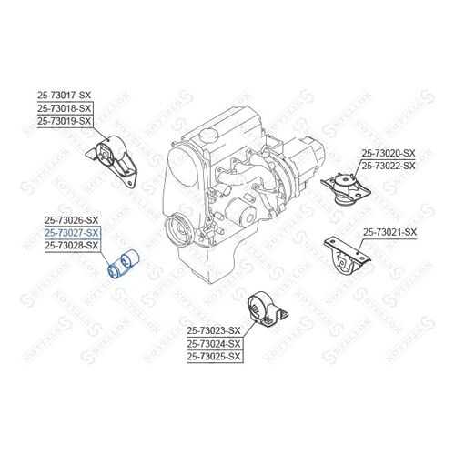 Опора двигателя STELLOX 25-73027-SX в Автодоктор