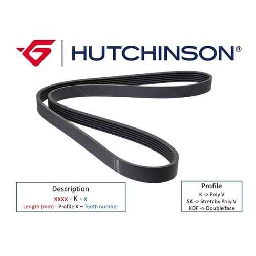 Поликлиновой ремень HUTCHINSON 1387 K 5 в Автодоктор