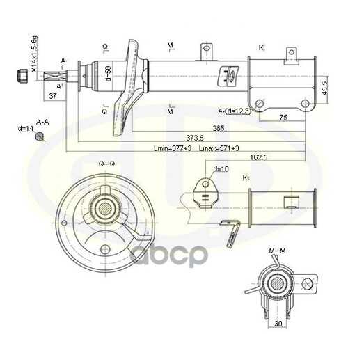 Амортизатор подвески G.U.D GSA333116 в Автодоктор