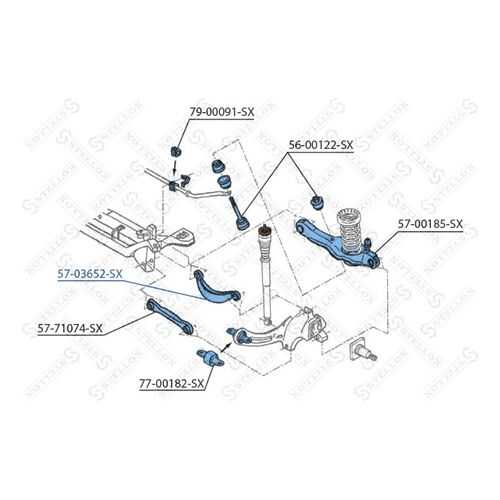 Рычаг подвески Stellox 57-03652-SX в Автодоктор