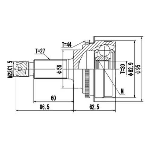 Шрус DYNAMATRIX DCV856009 в Автодоктор