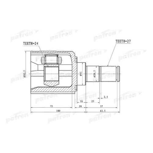 Шрус PATRON PCV1105 в Автодоктор