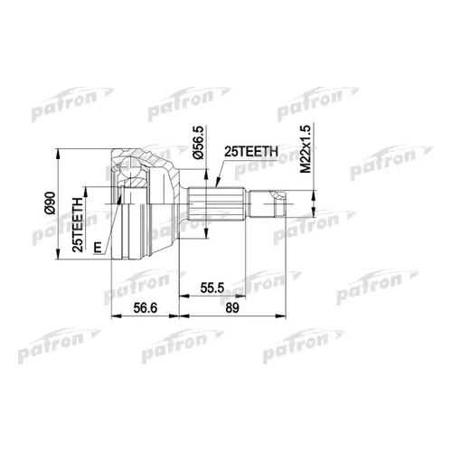 Шрус PATRON PCV1198 в Автодоктор