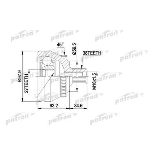 Шрус PATRON PCV1267 в Автодоктор