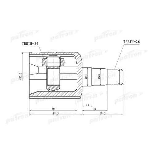 Шрус PATRON PCV1305 в Автодоктор