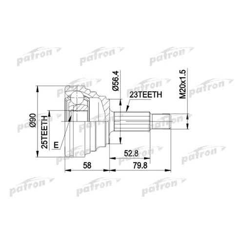 Шрус PATRON PCV1316 в Автодоктор