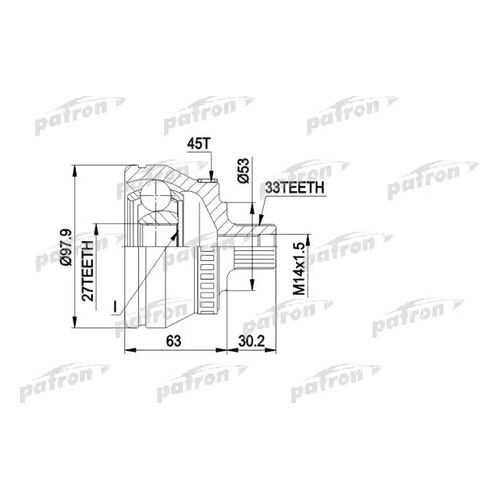 Шрус PATRON PCV1381 в Автодоктор