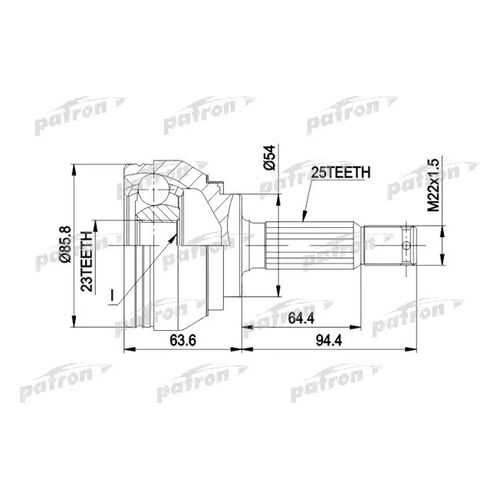Шрус PATRON PCV1404 в Автодоктор