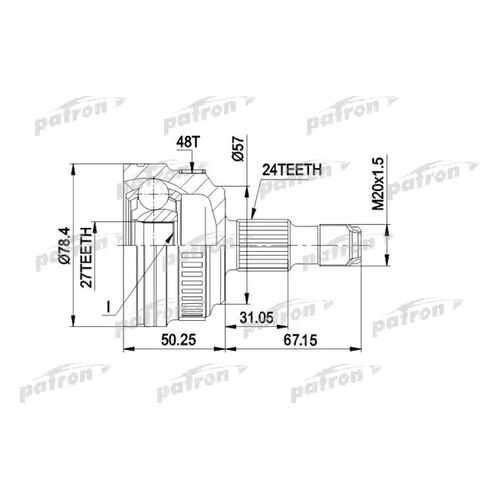 Шрус PATRON PCV1434 в Автодоктор