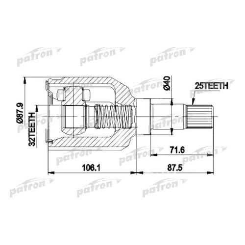 Шрус PATRON PCV9937 в Автодоктор