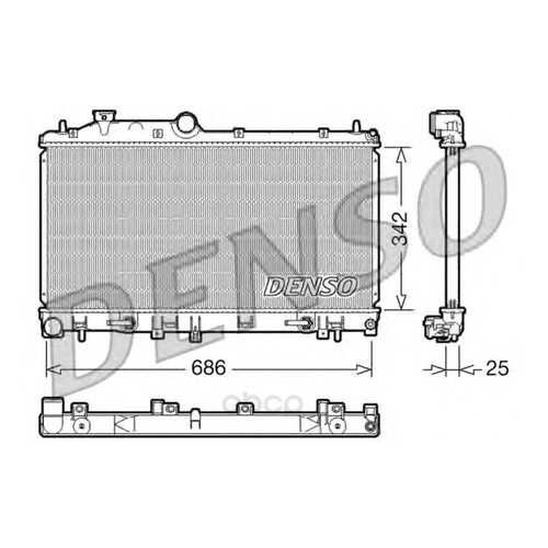 Радиатор 342x686 Denso DRM36005 в Автодоктор