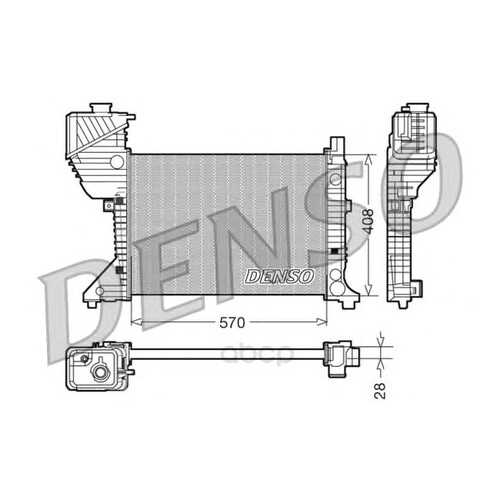 Радиатор 570x408 Denso DRM17016 в Автодоктор