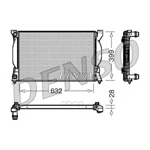 Радиатор 632x399 Denso DRM02033 в Автодоктор