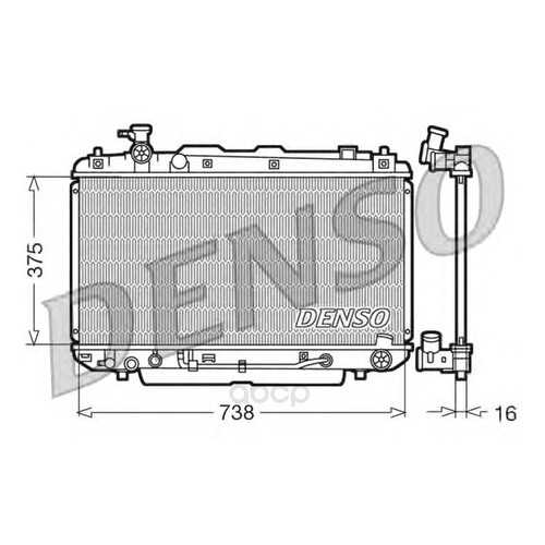Радиатор 738x375 Denso DRM50022 в Автодоктор