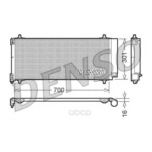Радиатор кондицинера 700x301 Denso DCN21027 в Автодоктор