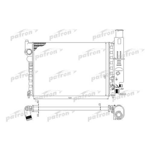 Радиатор охлаждения двигателя PATRON PRS3030 в Автодоктор