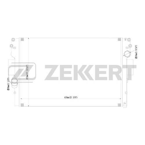 Радиатор охлаждения двигателя ZEKKERT MK-1208 в Автодоктор