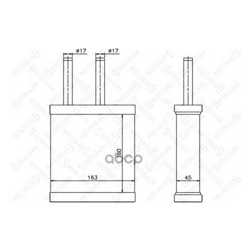 Радиатор печки Stellox 1035189SX в Автодоктор