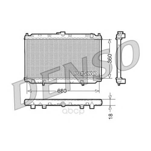 Радиатор системы охлаждения nissan primera 1.6/2.0 16v 96 Denso DRM46011 в Автодоктор