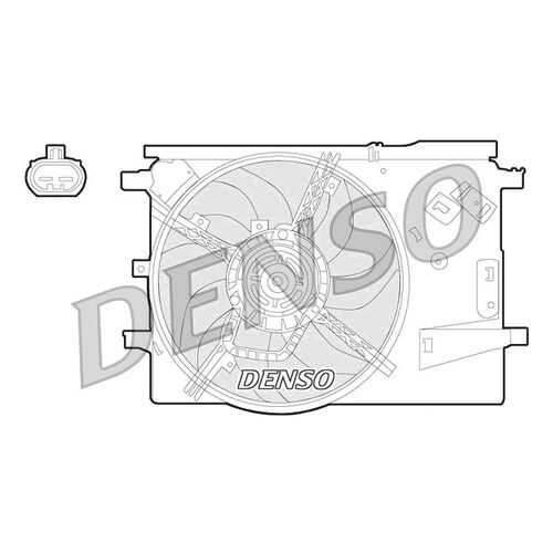 Вентилятор охлаждения двигателя DENSO DER09053 в Автодоктор