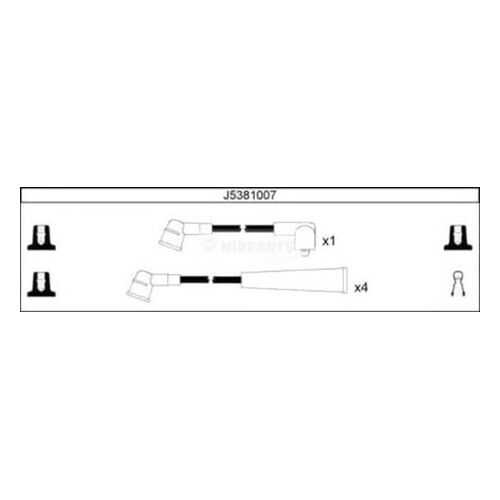 Комплект проводов зажигания NIPPARTS J5381007 в Автодоктор