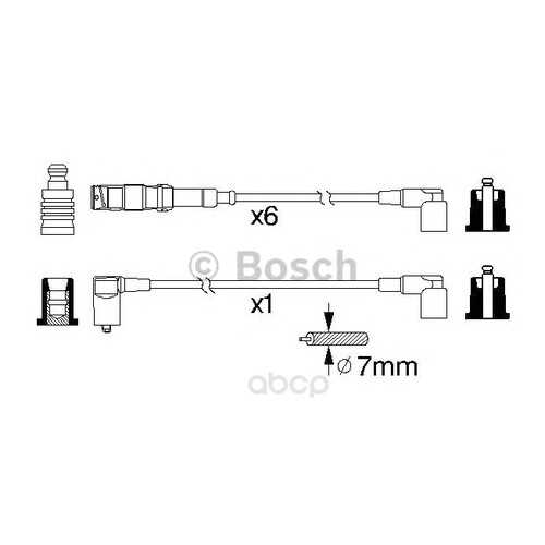 Комплект высоковольтных проводов Bosch 0986356332 в Автодоктор