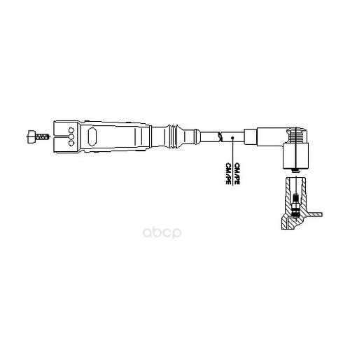 Провод высоковольтный audi/vw 60см BREMI 111/60 в Автодоктор
