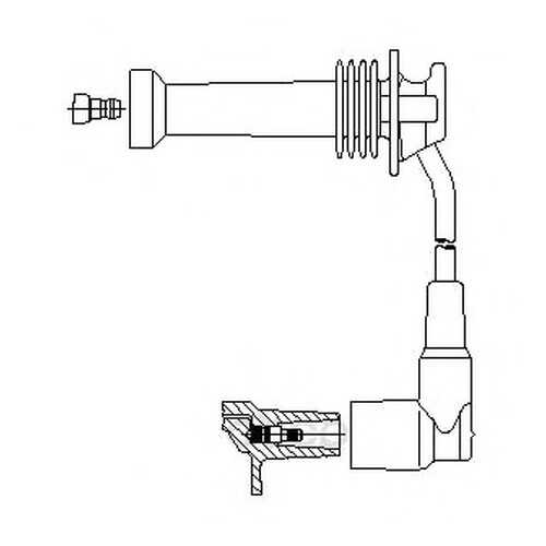 Провод высоковольтный ford/mazda2/volvo s40 95- BREMI 8a17/38 в Автодоктор