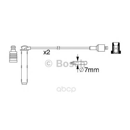 Провода высоковольтные комплект Bosch 0986357154 в Автодоктор