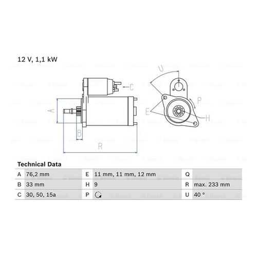 Стартер Bosch 0 986 018 200 в Автодоктор