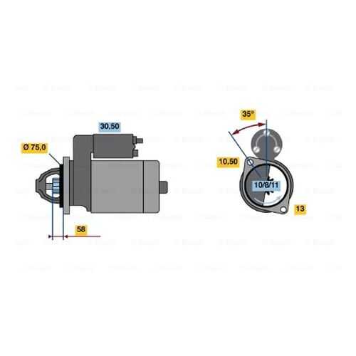 Стартер Bosch 0 986 020 691 в Автодоктор