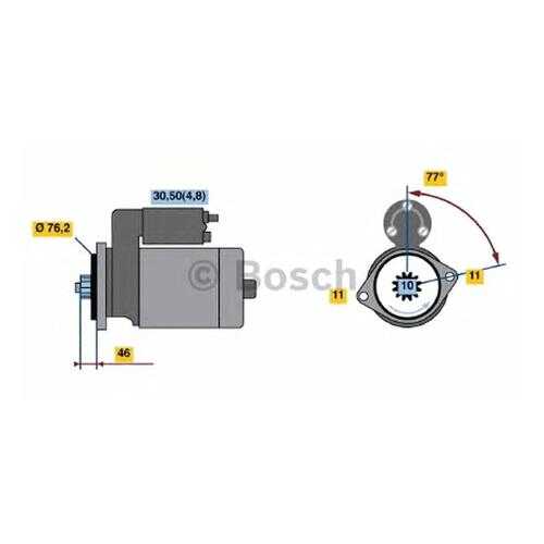 Стартер Bosch 0986020280 в Автодоктор