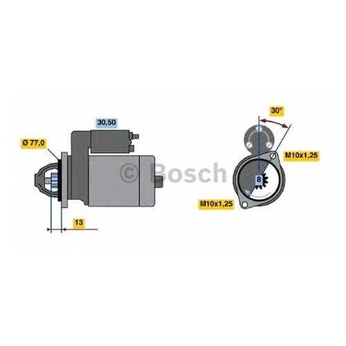 Стартер Bosch 0986020411 в Автодоктор
