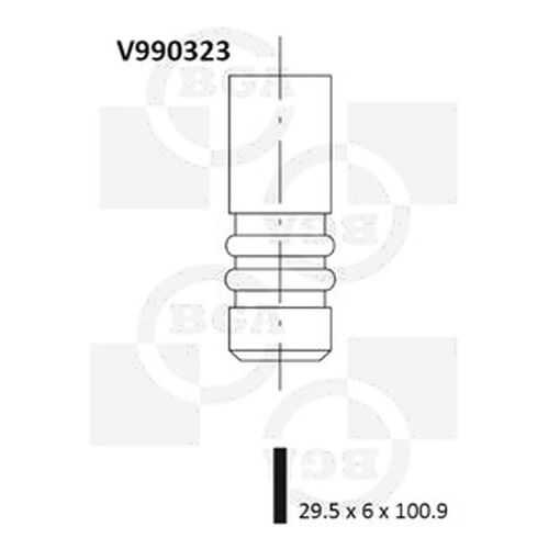Впускной клапан BGA V990323 в Автодоктор