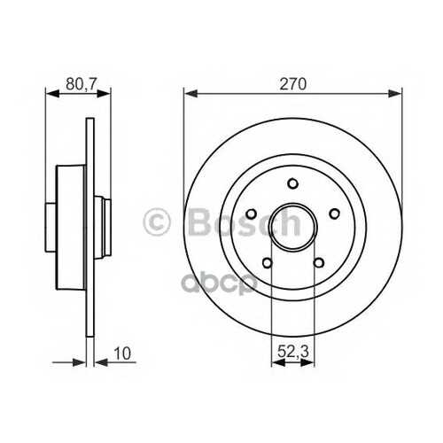 Диск тормозной BOSCH 0986479607 в Автодоктор
