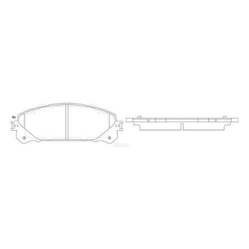Колодки тормозные FIT FP1324 в Автодоктор
