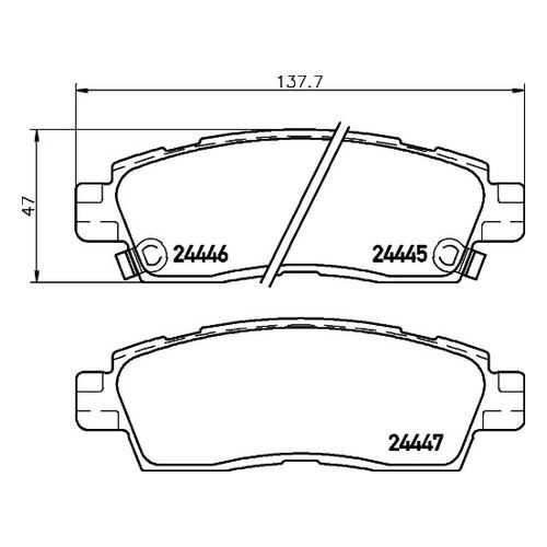 Комплект тормозных дисковых колодок MINTEX MDB2219 в Автодоктор